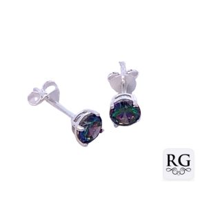 925 MYSTIC QRTZ 4 CLAW BASKET STUDS - 5MM - 0.9g <br/>M12826