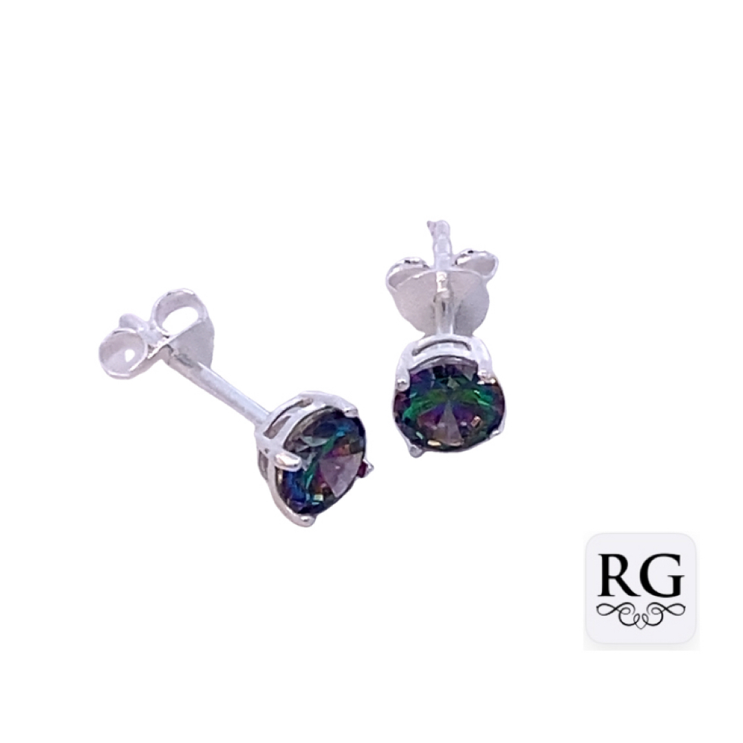 925 MYSTIC QRTZ 4 CLAW BASKET STUDS - 5MM - 0.9g <br/>M12826