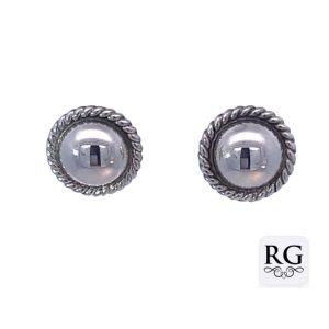 925 HOLLOW HALF BALL ROPE EDGE STUDS - 11MM - 2.2g <br/>M12843