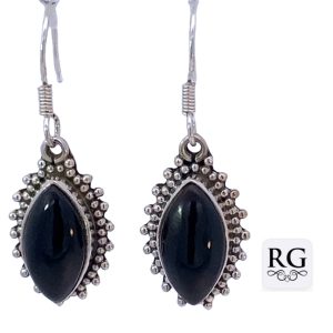 925 OXI MARQUISE ONY VINTAGE DROP EAR - 39X14 6.2g <br/>M12847O