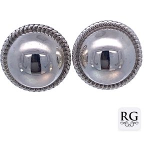925 HOLLOW HALF BALL ROPE EDGE STUDS - 17MM - 5.5g <br/>M12858