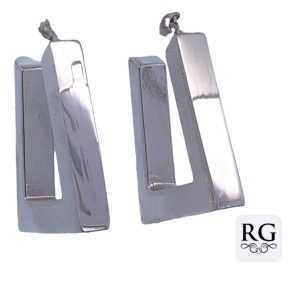 925 HOL SQ TUBE TRIANGULAR HOOPS - 22X5 - 6.15g <br/>M12866