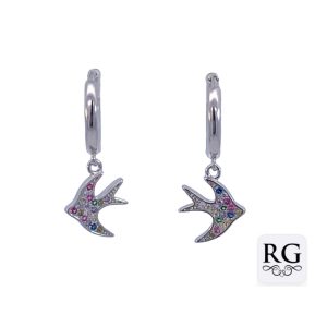 925 COL CZ SWALLOW HUGGIES - 13X2+12X10 - 2.1g <br/>M12903