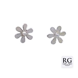 925 MOP TUBE SET DAISY STUDS - 10MM - 1.1g <br/>M12910