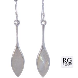 925 LONG MARQUISE MOP DROP EAR - 52X9 - 3.5g  <br/>M12914