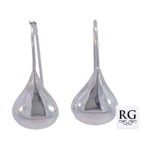 925 HOL LONG TEARDROP THREADER EAR - 31X14 - 3.95g <br/>M12915