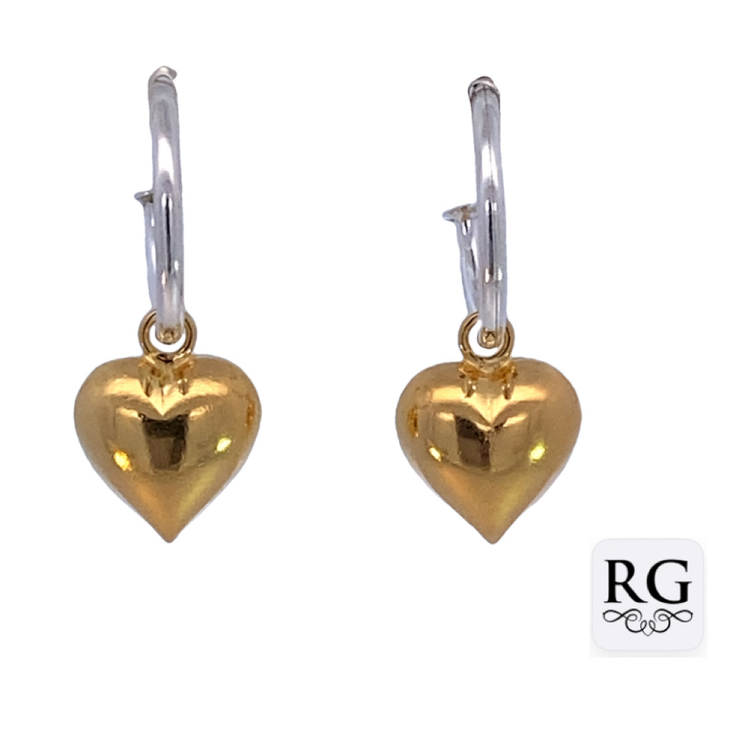 925 GLD PL HEART PRETTYWOMAN EAR - 14X1.5 - 2.7g <br/>M12922G