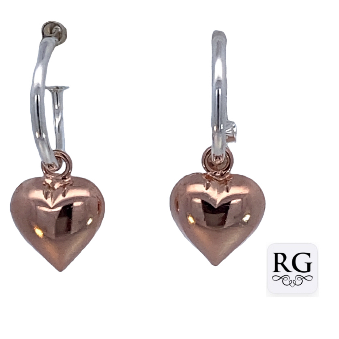 925 RG PL HEART PRETTYWOMAN EAR - 14X1.5 - 2.7g <br/>M12922RG