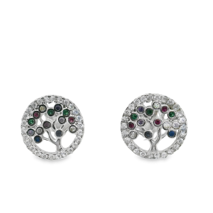 925 COL TREE OF LIFE RND STUDS - 12MM - 2.14g <br/>M12963