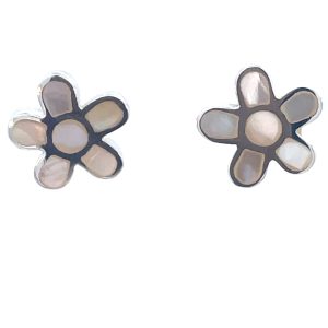 925 MOP FLAT TUBE SET DAISY STUDS - 11MM - 2.3g <br/>M12994