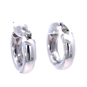 925 HOLLOW PLAIN RND TUBE HINGE HOOPS - 18X5  5.2g <br/>M12997