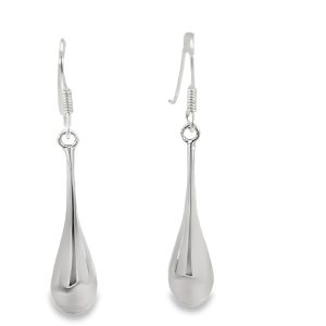 925 HOLLOW PLAIN TEARDROP HANG EAR - 42X7 - 4.6g <br/>M13006