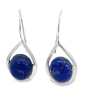 925 OV LAPIS IN TEARDROP HOOK EAR - 34X14 - 4.3g <br/>M13014L