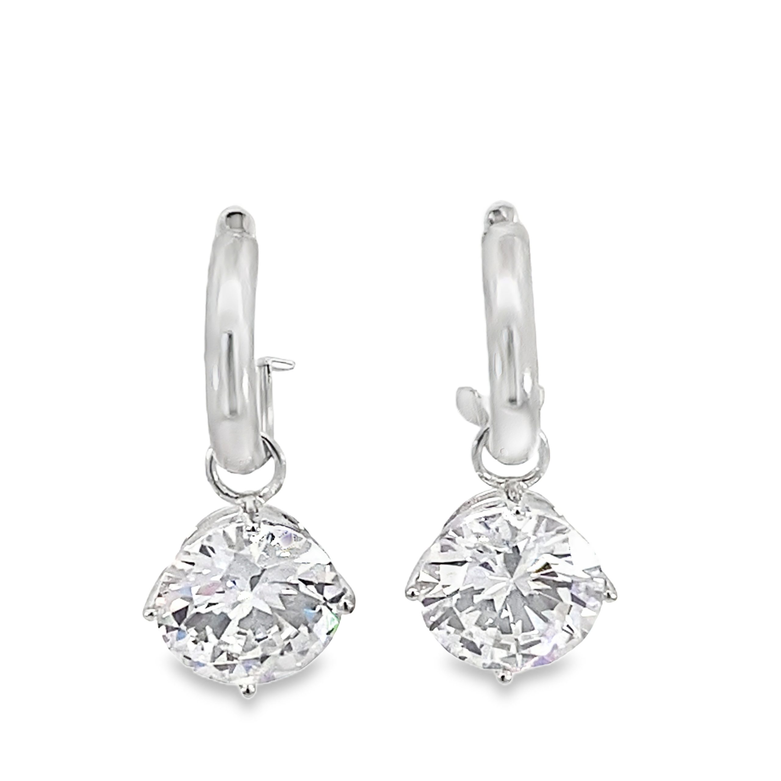 925 DROP CZ ON PRETTYWOMAN EAR - 30X14 - 7.4g