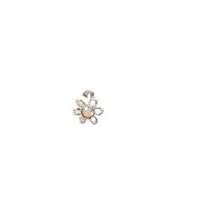 925 AURORA CZ OPEN FLOWER NOSE BALL PIN - 3.5MM <br/>M13212A