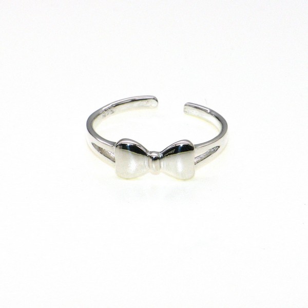925 PLAIN BOW TOE RING - 5MM - 0.91g - Image 2