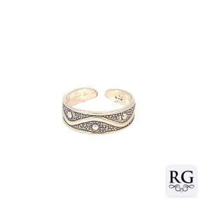 925 OXI WAVE+BALL TOE RING - 5.6MM - 1.57g <br/>M13436