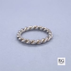 925 TWISTED ROPE WED BAND - 3MM <br/>M13517