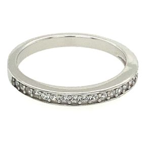 925 CZ PAVE CHANNEL SET ETERNITY BAND L 2MM 1.65g