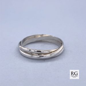 925 RUSSIAN WED BAND - 2MM <br/>M13594