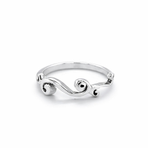 925 OXI SWIRLY TWIRLY RING - 4.5MM  <br/>M13617