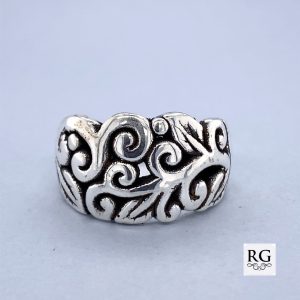 925 OXI ELECTROFORM TWIRLY RING - 14MM  <br/>M13620