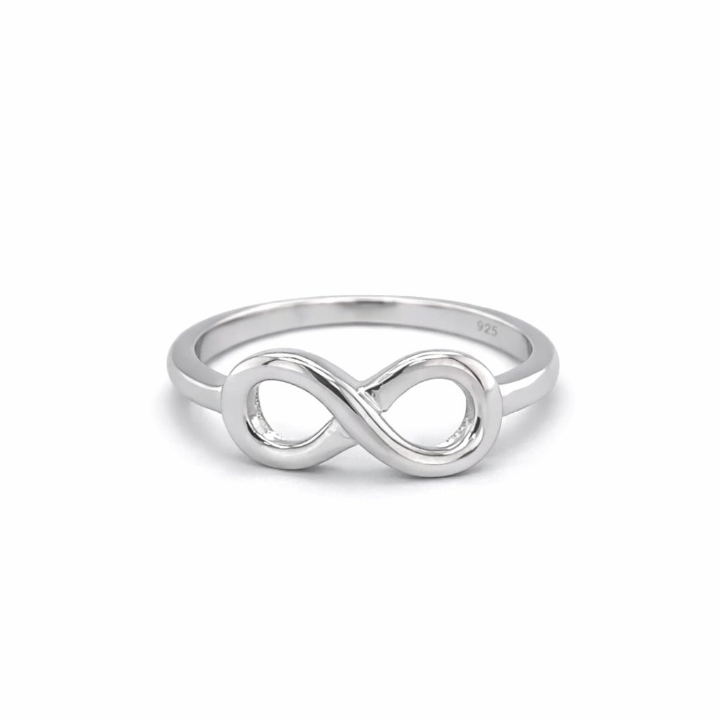 925 PLAIN OPEN INFINITY RING - 6MM <br/>M13634