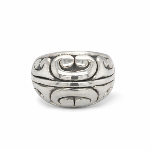 925 OXI ELECTROFORMING FILIGREE DOME RING - 17 <br/>M13642