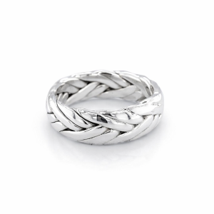 925 OXI BRAIDED UNISEX RING - 7MM <br/>M13653