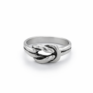 925 OXI OPEN CUT LOVE KNOT RING - 8MM - 3.4g <br/>M13664