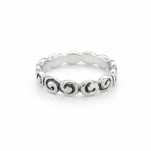 925 OXI SPIRAL ETERNITY BAND - 4MM <br/>M13665