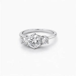 925 RG PL TRIP CZ CLAW SET RING - 7MM <br/>M13680RG