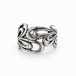 925 OXI CUT OUT TWIRL RING - 13MM <br/>M13684