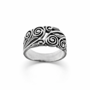 925 OXI FILIGREE SPIRALS RING - 11MM  <br/>M13758