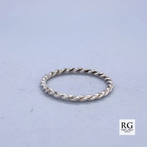 925 TWISTED ROPE WED BANDS - 2MM <br/>M13797