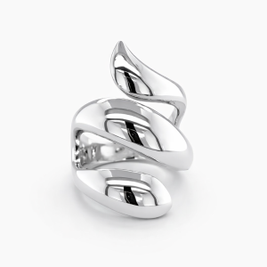 925 PLAIN BULKY TRIP STRAND RING - 35MM <br/>M13802