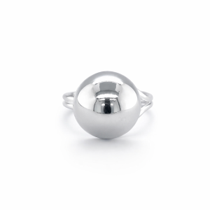 925 HOL HALF BALL DBL SHANK RING - 14MM <br/>M13814
