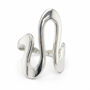 925 PLAIN WINDING SWIRL RING - 25MM <br/>M13860