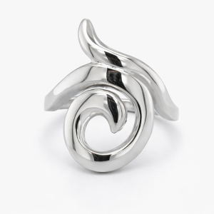 925 PLAIN SPIRAL+SWIRL RING - 24MM <br/>M13861