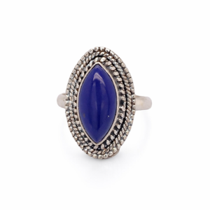 925 OXI MARQUISE CUT LAPIS VINTAGE RING - 25MM <br/>M13924