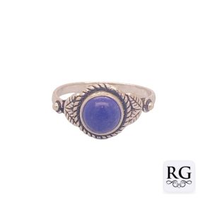925 OXI RND LAPIS VINTAGE RING - 10MM <br/>M13932