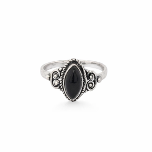 925 OXI MARQUISE ONYX VINTAGE RING - 13MM <br/>M13942