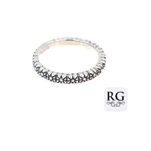 925 OXI ROSES ETERNITY RING - 3MM <br/>M13956