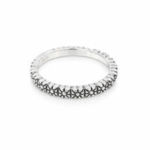 925 OXI ROSES ETERNITY RING - 3MM <br/>M13956