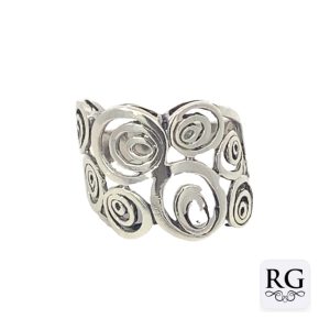 925 RH PL DBL SPIRAL RING - 17MM <br/>M13962