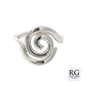 925 OPEN CUT SPIRAL RING - 18MM <br/>M13963