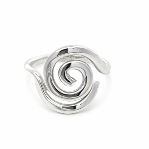 925 OPEN CUT SPIRAL RING - 18MM <br/>M13963