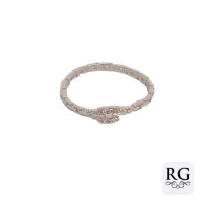 925 MAT CZ PAVE CHAIN LINK RING - 4MM <br/>M13970