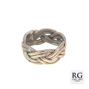 925 OXI BRAIDED BAND RING - 10MM <br/>M13972