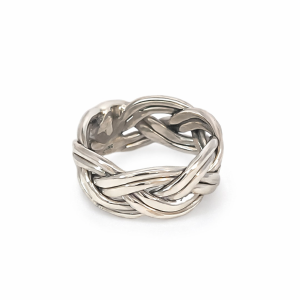 925 OXI BRAIDED BAND RING - 10MM <br/>M13972